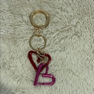 Victoria's Secret Gold and Red Heart Key Holder